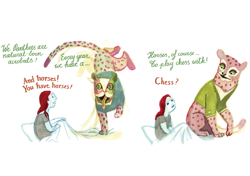 Illustration for article titled D&Q exclusive: Panther puts a chilling twist on a little girl’s imaginary friend